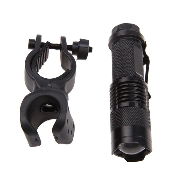 1200lm Q5 LED Cycling Bike Bicycle Head Front Flashlight 360 Adjustable Bike Flashlight Mount Holder Support EA14