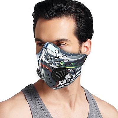 2017 CoolChange Cycling Mask With Filter 9 Colors Half Face Carbon Bicycle Bike Training Mask Mascarilla Polvo Mascaras Ciclismo