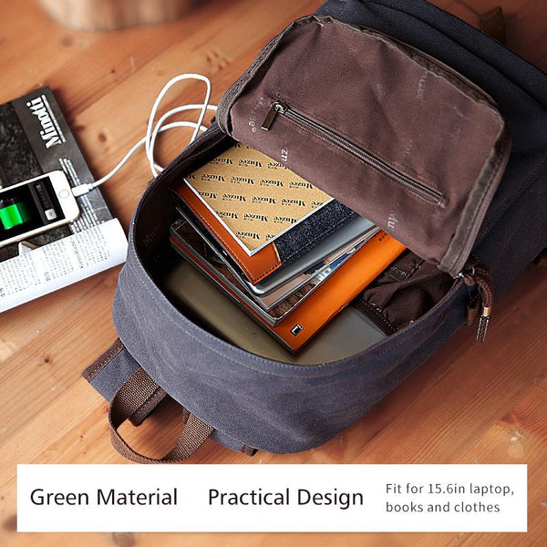 2017 Men Male Canvas Backpack College Student School Backpack Bags for Teenagers Vintage Mochila Casual Rucksack Travel Daypack