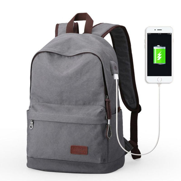 2017 Men Male Canvas Backpack College Student School Backpack Bags for Teenagers Vintage Mochila Casual Rucksack Travel Daypack