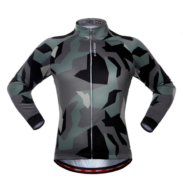 2017 new WOSAWE Spring Autumn Unisex Long Sleeve Cycling Jersey Quick Dry Windproof Cycling Top Jersey For Men And Women fcfb