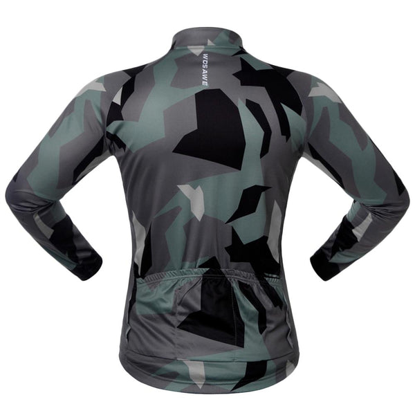 2017 new WOSAWE Spring Autumn Unisex Long Sleeve Cycling Jersey Quick Dry Windproof Cycling Top Jersey For Men And Women fcfb
