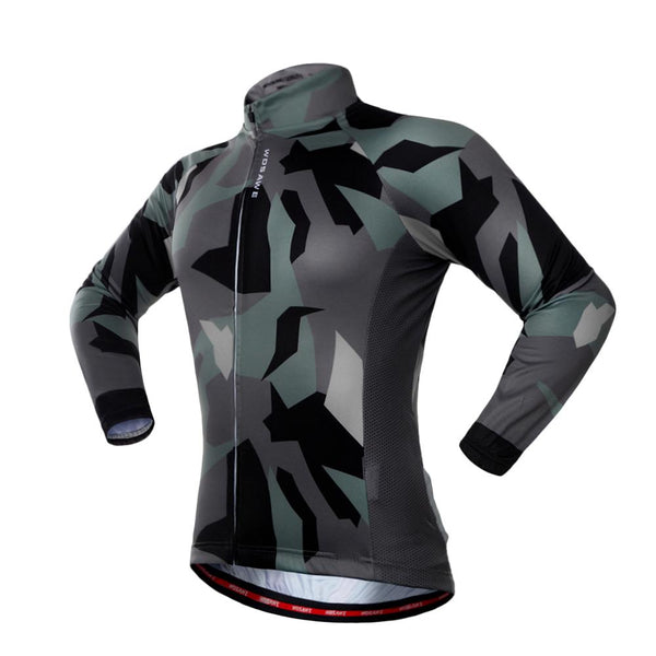 2017 new WOSAWE Spring Autumn Unisex Long Sleeve Cycling Jersey Quick Dry Windproof Cycling Top Jersey For Men And Women fcfb