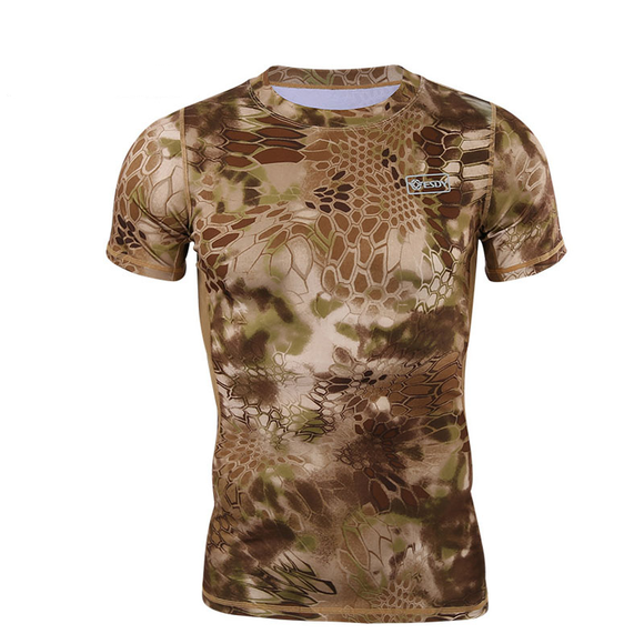 2018 Bicycle Short Sleeve Camouflage men's sweatshirt drying fast T-shirt men's gymnasium training clothes sportswear