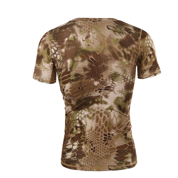 2018 Bicycle Short Sleeve Camouflage men's sweatshirt drying fast T-shirt men's gymnasium training clothes sportswear