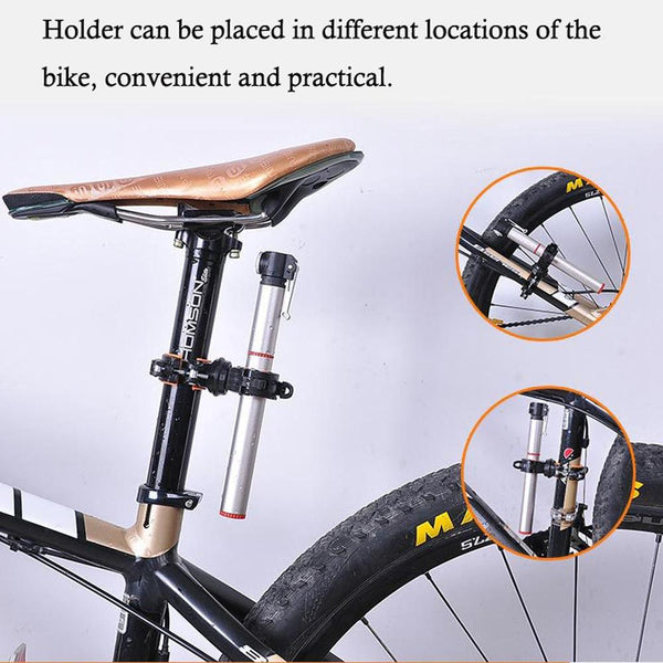 360 Degree Rotation Cycling Bike Flashlight Holder Bicycle Light Torch Mount LED Head Front Light Holder Clip Bike Light Holder