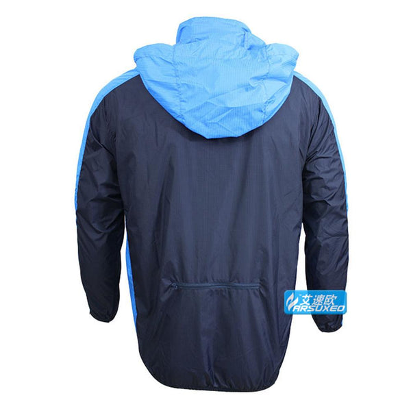 ARSUXEO Breathable Running Clothing Long Sleeve Jacke Wind Coat Men's Windproof Waterproof Cycling Bicycle Bike Jersey Clothing