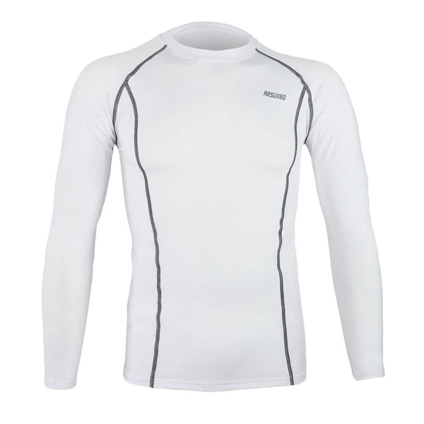 Arsuxeo M-XXL Men Cycling Jersey Outdoor Running Fitness Bicycle Long Sleeve Shirt Baselayer Underwear Quick Dry Shirt Ciclismo