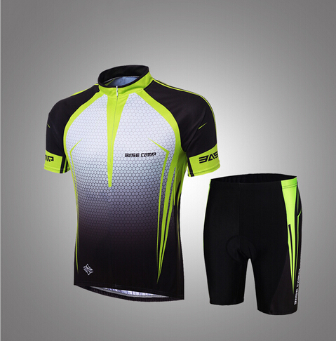 BASECAMP Short Sleeve Cycling Jersey Suit Summer New Lightweight Lycra fabric wicking UV Cycling Jersey Short Sleeve Set