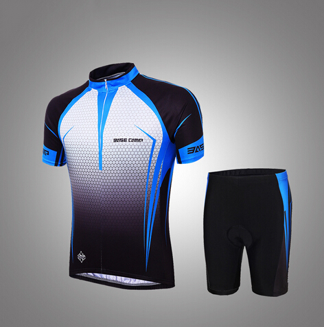 BASECAMP Short Sleeve Cycling Jersey Suit Summer New Lightweight Lycra fabric wicking UV Cycling Jersey Short Sleeve Set