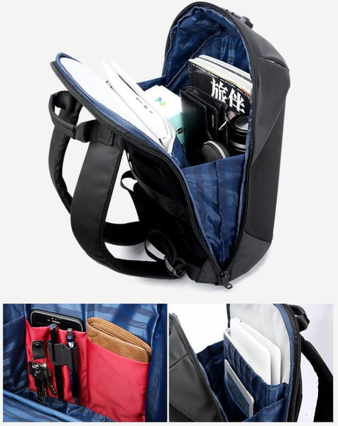 BOPAI Luxury Coded Lock Backpack for Travelling Business Men's USB Charge Port Backpack Anti Theft Women Backpack Waterproof
