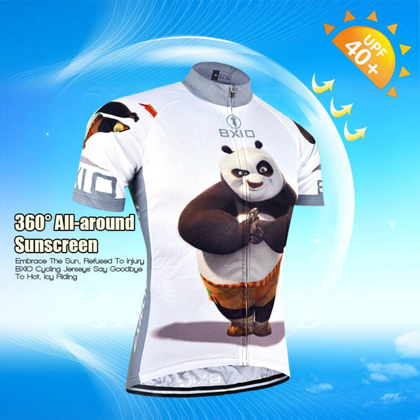 BXIO 2018 Funny Cycling Jerseys Ropa De Ciclismo Fat Bear Raiders Cycling Clothing Sets Completo Ciclismo Estivo BX-0209XM081