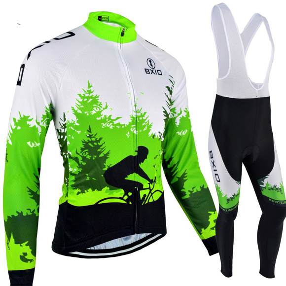 BXIO Winter Fleece Cycling Jerseys For Men Raiders Jersey Outdoor Cycling Sets Clothing Funny Pro Team Ropa Ciclismo 118