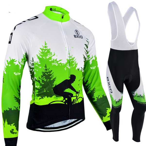 BXIO Winter Fleece Cycling Jerseys For Men Raiders Jersey Outdoor Cycling Sets Clothing Funny Pro Team Ropa Ciclismo 118