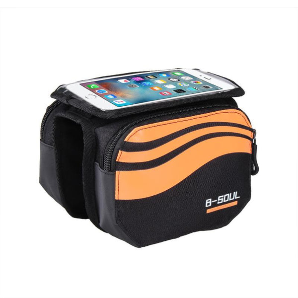 Bicycle Front Touch Screen Phone Bag MTB Road Bike Cycling Mobile Bag Cycle Front Bag 5.7 inch Cellphone Bag Bicycle Accessories