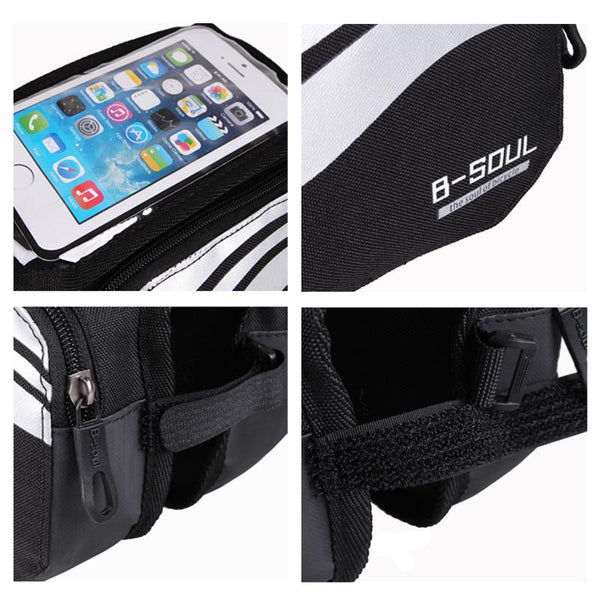 Bicycle Front Touch Screen Phone Bag MTB Road Bike Cycling Mobile Bag Cycle Front Bag 5.7 inch Cellphone Bag Bicycle Accessories