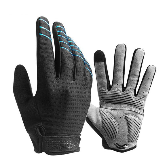 CoolChange Cycling Gloves Full Finger Sport Shockproof MTB Bike Touch Screen Gloves Man Woman Bicycle Sponge Long Finger Glove