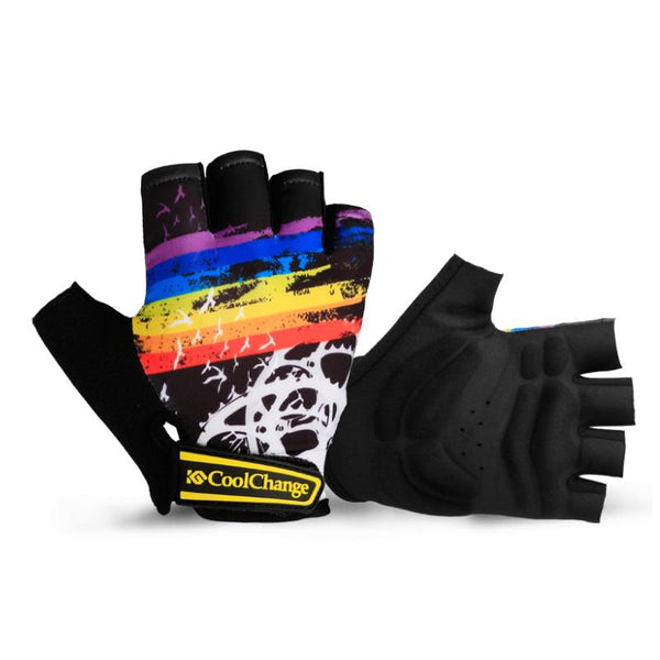 CoolChange Cycling Gloves Half Finger Mens Women's Summer Bicycle Sport Gloves Breathable Nylon MTB Bike Gloves Guantes Ciclismo