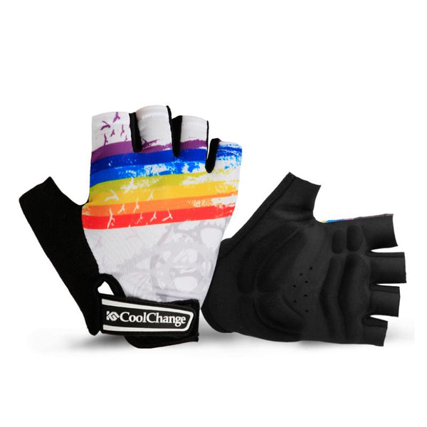 CoolChange Cycling Gloves Half Finger Mens Women's Summer Bicycle Sport Gloves Breathable Nylon MTB Bike Gloves Guantes Ciclismo
