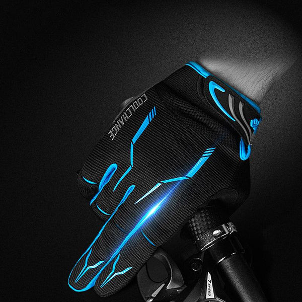 CoolChange Cycling Gloves Touch Screen GEL Bike Sport Shockproof Gloves For Man Woman MTB Road Bicycle Full Finger Phone Glove