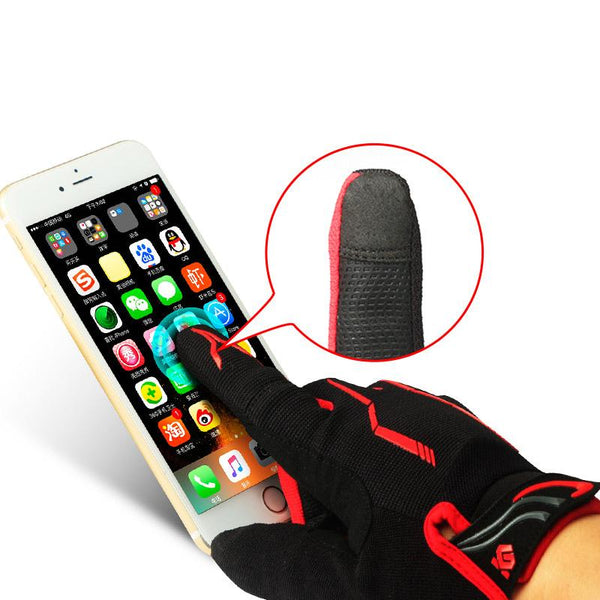 CoolChange Cycling Gloves Touch Screen GEL Bike Sport Shockproof Gloves For Man Woman MTB Road Bicycle Full Finger Phone Glove