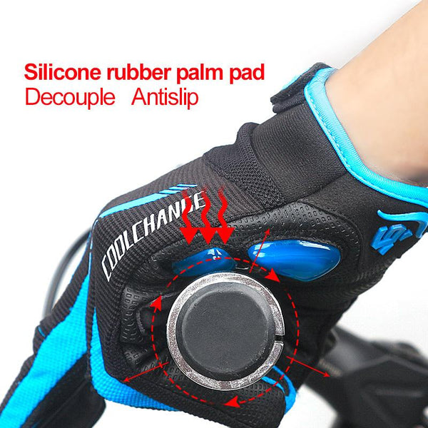 CoolChange Cycling Gloves Touch Screen GEL Bike Sport Shockproof Gloves For Man Woman MTB Road Bicycle Full Finger Phone Glove