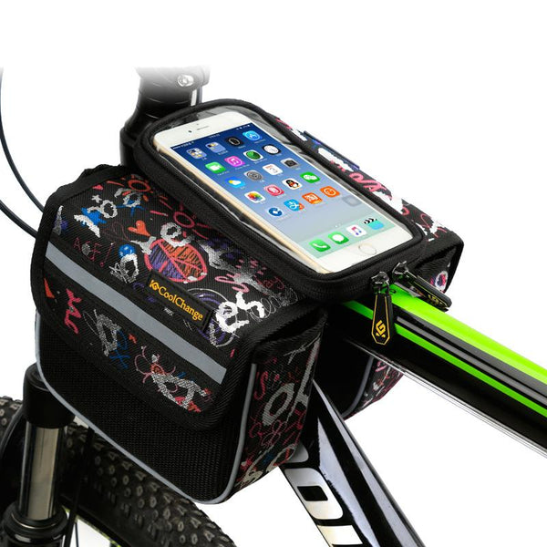 Bike Front Frame Double Pouch
