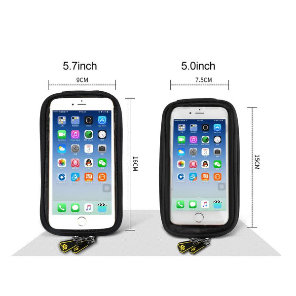 Bike Front Frame Double Pouch