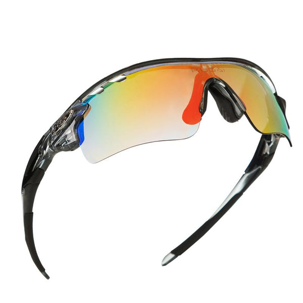 CoolChange Polarized Cycling Glasses Bike Outdoor Sports Bicycle Sunglasses Goggles 5 Groups of Lenses Eyewear Myopia Frame