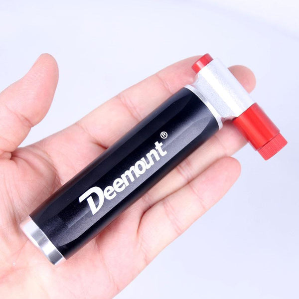 Deemount Top Quality Bicycle CO2 Cartridge Air Pump Mini Portable Ball Cycling Mountain Bike Tire Pump Inflator Dual Head
