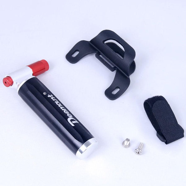 Deemount Top Quality Bicycle CO2 Cartridge Air Pump Mini Portable Ball Cycling Mountain Bike Tire Pump Inflator Dual Head