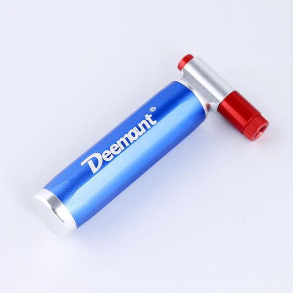Deemount Top Quality Bicycle CO2 Cartridge Air Pump Mini Portable Ball Cycling Mountain Bike Tire Pump Inflator Dual Head
