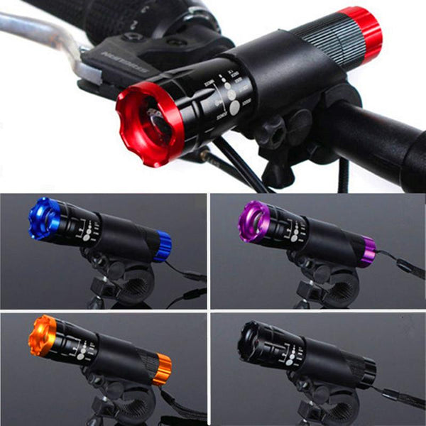 HOT Cycling Head Flashlight LED Bicycle Light Front HeadLight Waterproof Mount Penlight 2000 Lumens Rotary Zooming Bike Lights