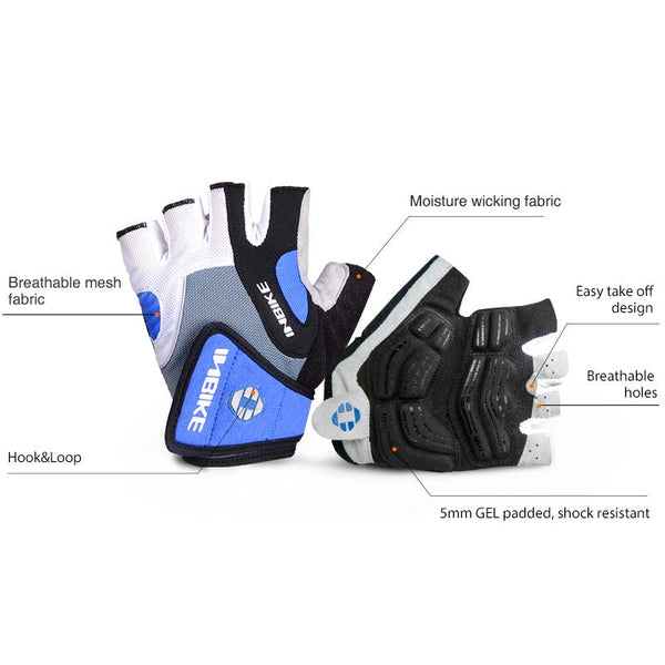 INBIKE Cycling Gloves Half Finger Bicycle Gloves Bike Gel Pad Racing Biking Gloves guantes ciclismo luva guantes bisiklet IF239