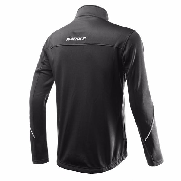 INBIKE Winter Cycling Jacket Fleece Warm Thermal Jacket Solid Windbreaker Soft Shell Atheletic Jacket Climbing Hiking Bike Suit