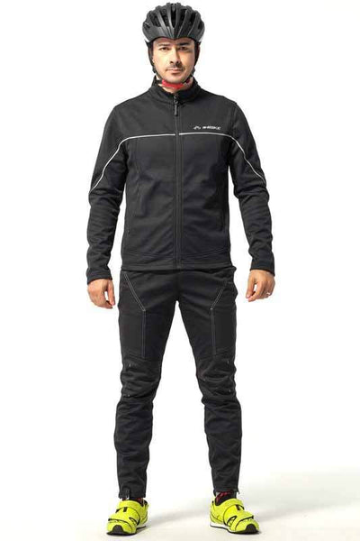 INBIKE Winter Cycling Jacket Fleece Warm Thermal Jacket Solid Windbreaker Soft Shell Atheletic Jacket Climbing Hiking Bike Suit
