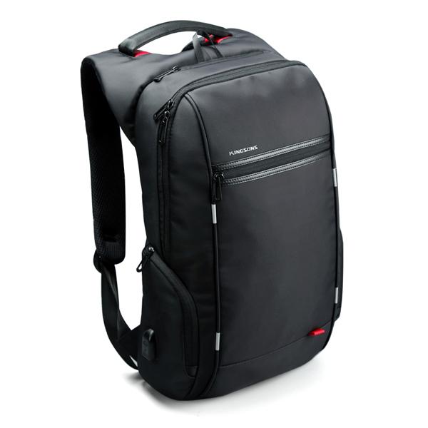 Kingsons Brand 15.6'' Men Laptop Backpack External USB Charge Antitheft Computer Backpacks Male Waterproof Bags