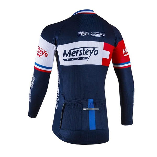 Long Sleeve Breathable Ropa Ciclismo Hombre Invierno Winter Thermal Fleece Long Cycling Jersey Maillot Only Men MTB Clothing