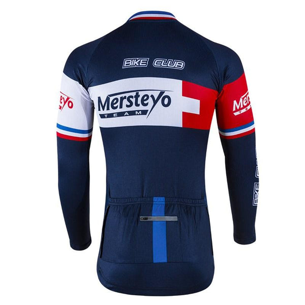 Long Sleeve Breathable Ropa Ciclismo Hombre Invierno Winter Thermal Fleece Long Cycling Jersey Maillot Only Men MTB Clothing