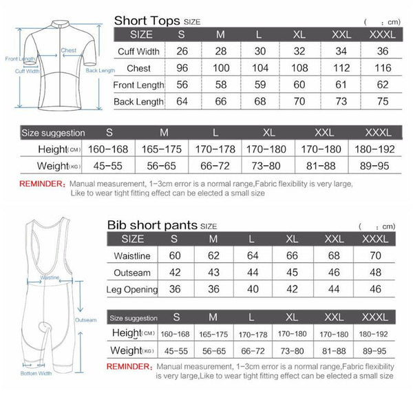 Men Cycling Jersey Bib Short Sleeve Sets 2018 Summer Cycling Clothing Kits Male Breathable Mountain Bora Bike Mallot LZ001