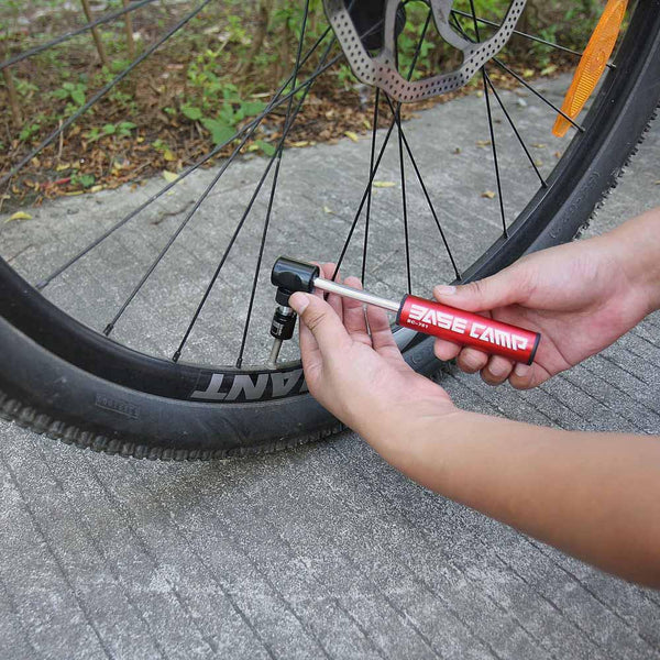 Mini Aluminum Alloy Bike Pump 4Color Urltra-Light Bicycle Tyre Air Pump Mountain Cycling Tire Ball Inflator to Presta Conversion