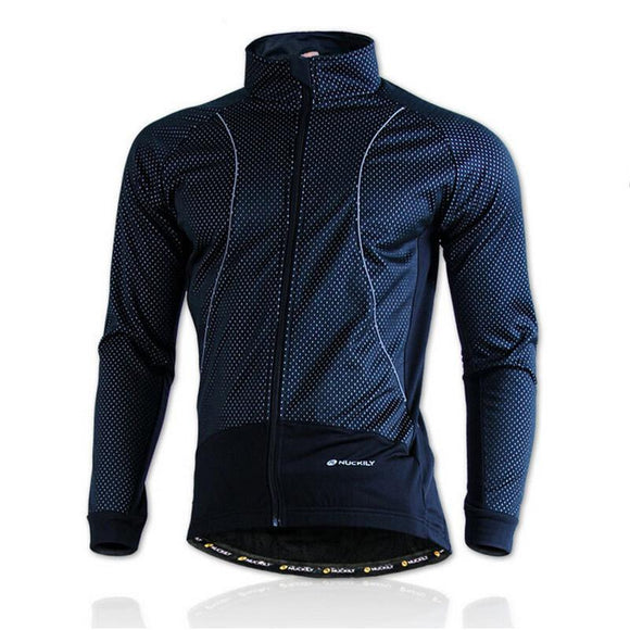 NUCKILY Winter Bike Clothing Rainproof Fleece Coat Thermal Bicycle Windproof Ropa Ciclismo Jacket Bicycle Cycling Jacket Men
