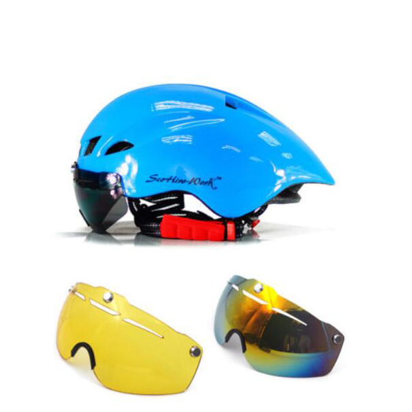 New Ultralight Bicycle Helmet With Glasses