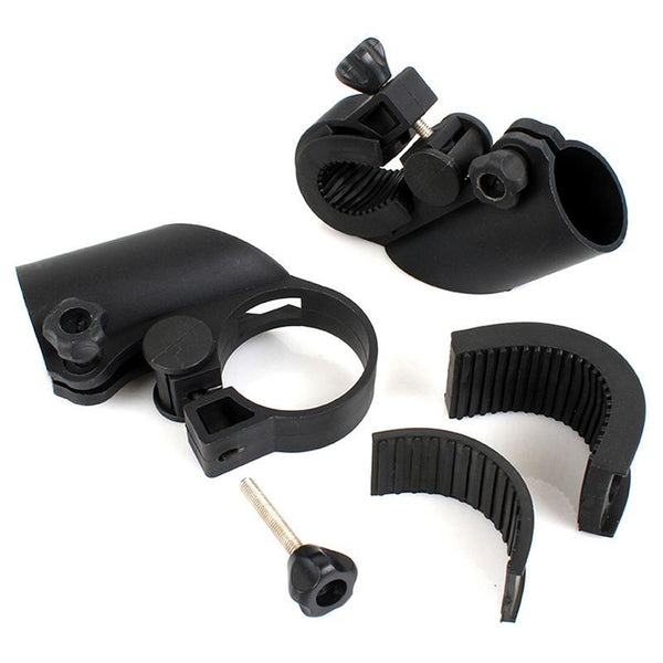 ZK20 Portable Cycling Bike Bicycle Light Lamp Stand Holder Rotation Grip Flashlight Torch Clamp Clip Mount Bracket Accessories