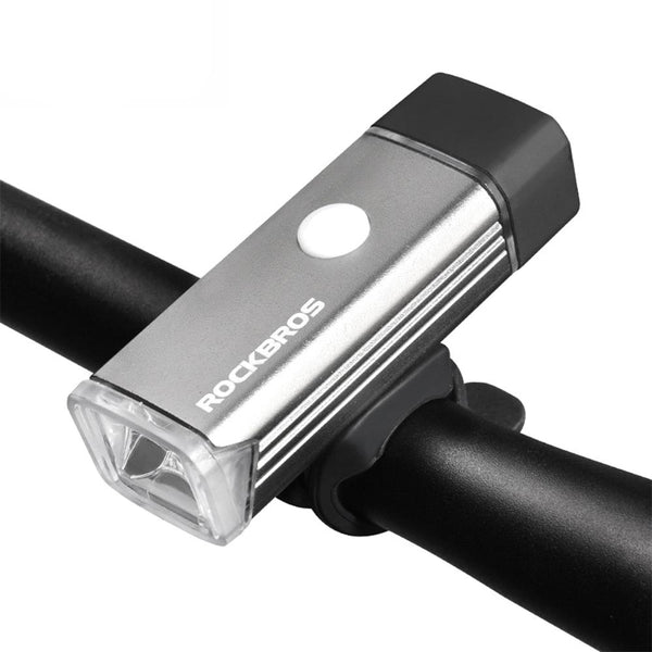 ROCKBROS Aluminum MTB Road Cycling Bike Accessories Flashlight Bycle Front Lamp Rechargeable Light Torch Waterproof Headlight