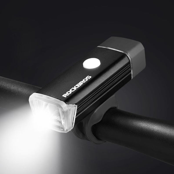 ROCKBROS Aluminum MTB Road Cycling Bike Accessories Flashlight Bycle Front Lamp Rechargeable Light Torch Waterproof Headlight