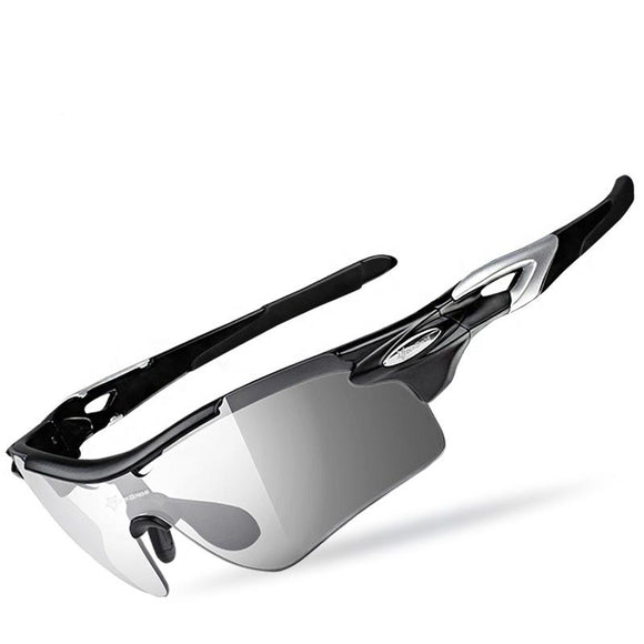 ROCKBROS Polarized Photochromic Cycling Glasses Bike Glasses Outdoor Sports Bicycle Sunglasses Goggles Eyewear Myopia Frame