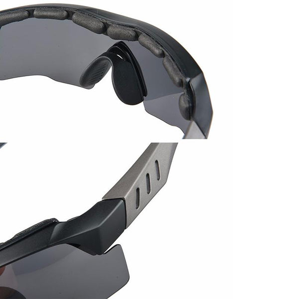 ROCKBROS Tiger Shark Polarized Riding Glasses Cycling Bike Frame 3 Myopia Lenses Bike Eyewear GS0008
