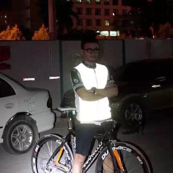 Safety Cycling Reflective Vests Men Women Sportswear Waistcoat Cycling Jersey Outdoor Sports Reflective Bicycle Vest Clothing