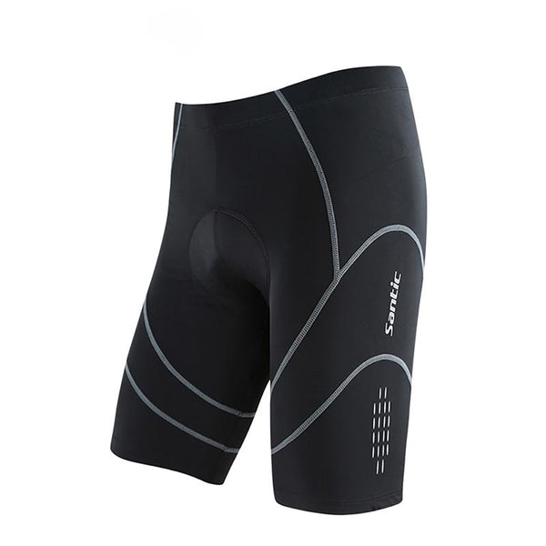 Santic Coolmax 4D Padded Cycling Shorts Shockproof MTB Road Bike Shorts Reflective Bicycle Short Pants Bermuda Ciclismo S-XXXL